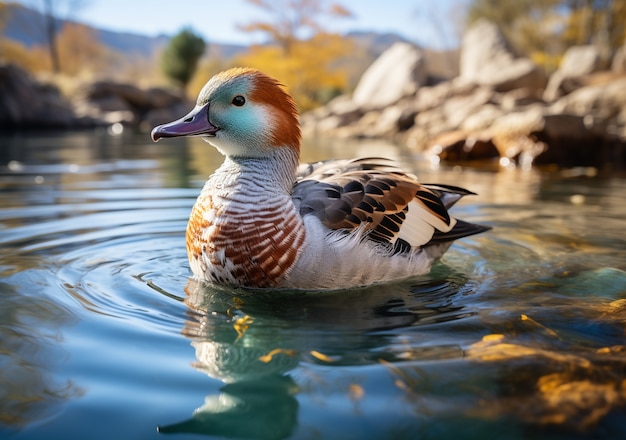 Enten in der Natur erzeugen Bild