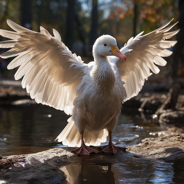 Enten in der Natur erzeugen Bild