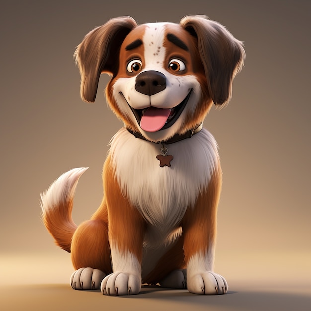 Entzückender Beagle-Hund im Studio