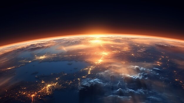 Erde vom Weltraum aus gesehen