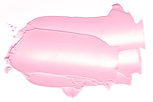 Erröten rosa schönheit kosmetische textur auf weißem hintergrund verschmiert make-up emulsion creme abstrich isoliert ...