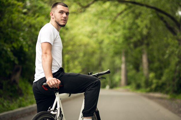 Fahrrad Asphalt erwachsenen Hintergrund Fahrrad