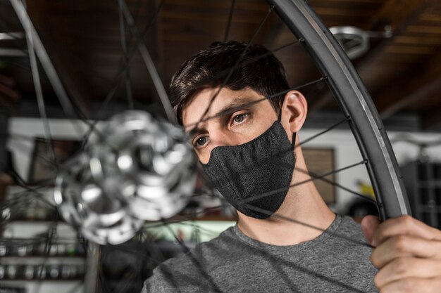 Fahrradkreation in der Werkstatt