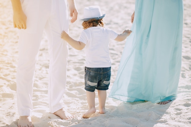 Familie am Strand