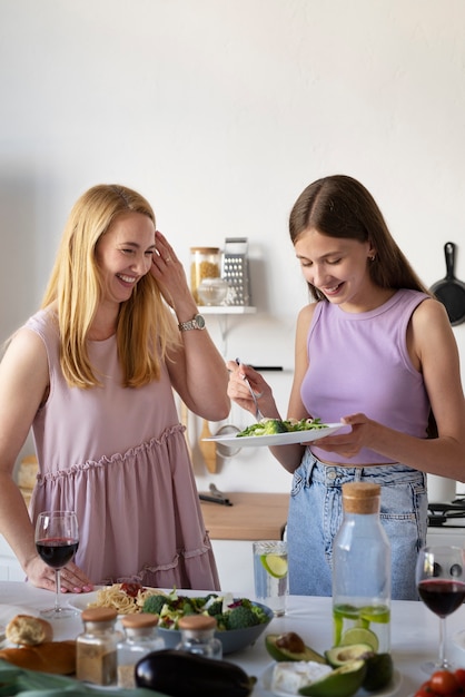 Familie, die eine tolle Zeit zusammen hat