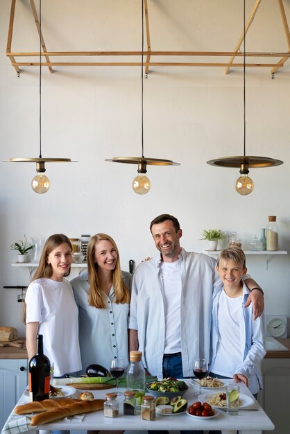 Familie, die eine tolle Zeit zusammen hat