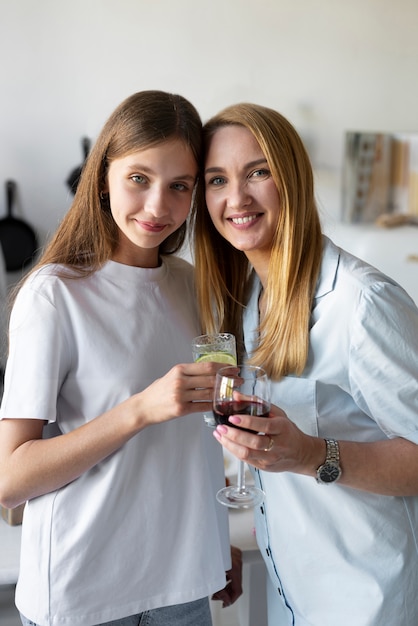 Familie, die eine tolle Zeit zusammen hat