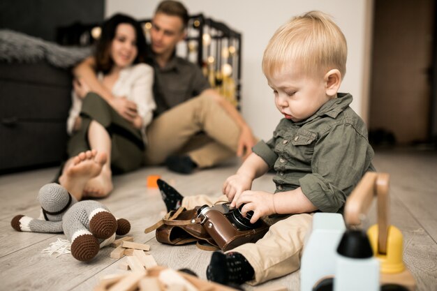 Familie zu Hause