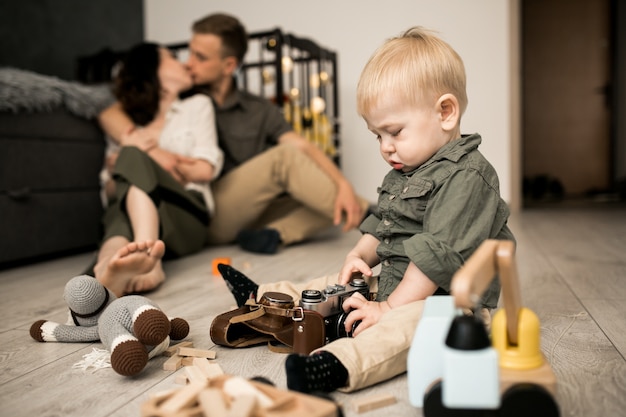 Familie zu Hause