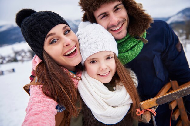 Familienausflug in die Berge