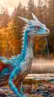 Kostenloses Foto fantastisch detaillierter drache