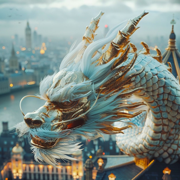 Fantastisch detaillierter Drache