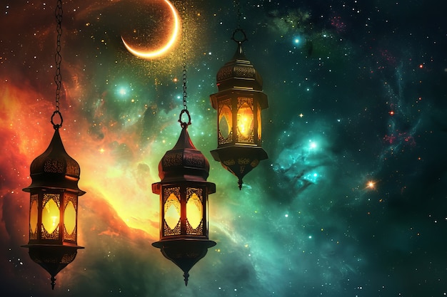 Fantasy-Lampen für die islamische Ramadan-Feier