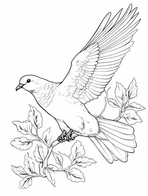 Farbblätter für Vögel