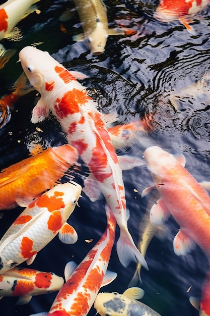 Kostenloses Foto farbige fische schwimmen unter wasser