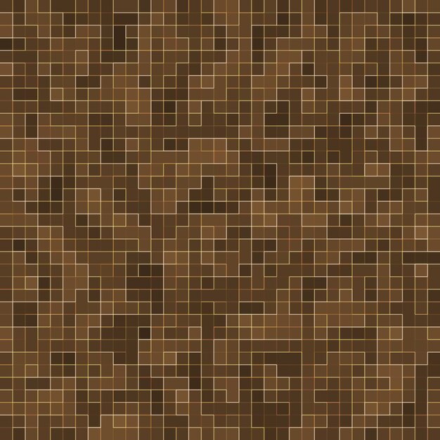 Farbige Keramiksteine. Abstraktes glattes Brown-Mosiac-Beschaffenheitszusammenfassungs-keramisches Mosaik schmückte Gebäude. Abstraktes nahtloses Muster.