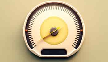 Kostenloses Foto farbiges tachometersymbol, das die geschwindigkeitsgenerierende ki anzeigt