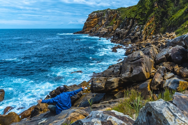 Faszinierende Aufnahme am Meer auf dem Monte Urgull