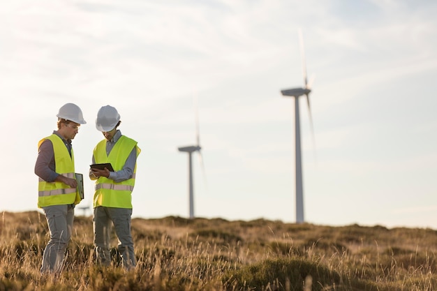 Kostenloses Foto felder für windparks