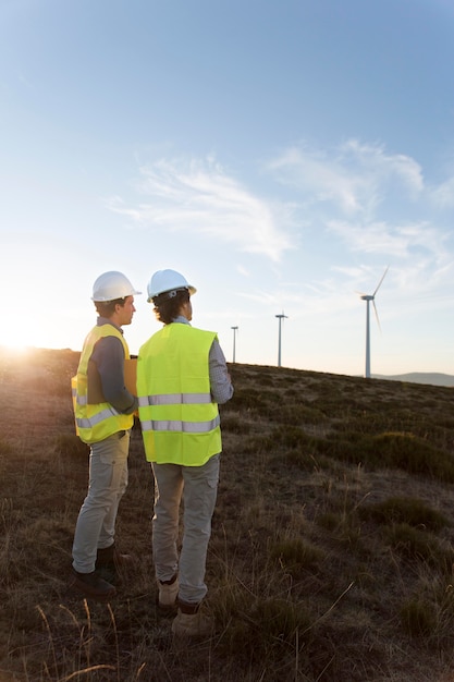 Kostenloses Foto felder für windparks