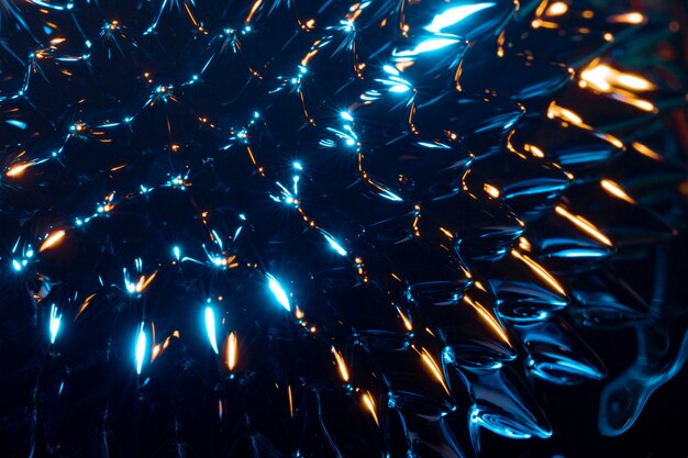 Ferromagnetisches flüssiges blaues Metall der Nahaufnahme
