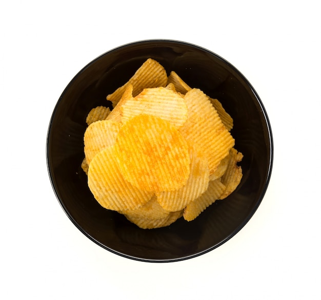 Kostenloses Foto fett salz schmackhafte chips scharf