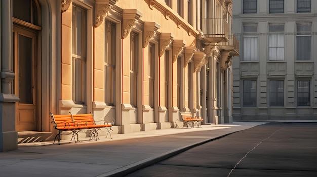 Filmischer Stadtstraßenhintergrund