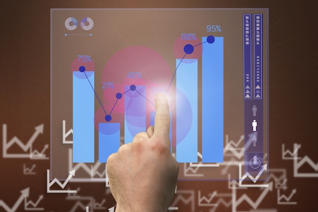 Key Performance Indicator (KPI) Grafiken für Umsatzsteigerung