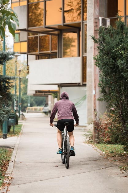 Fitness Junge Reiten Fahrrad