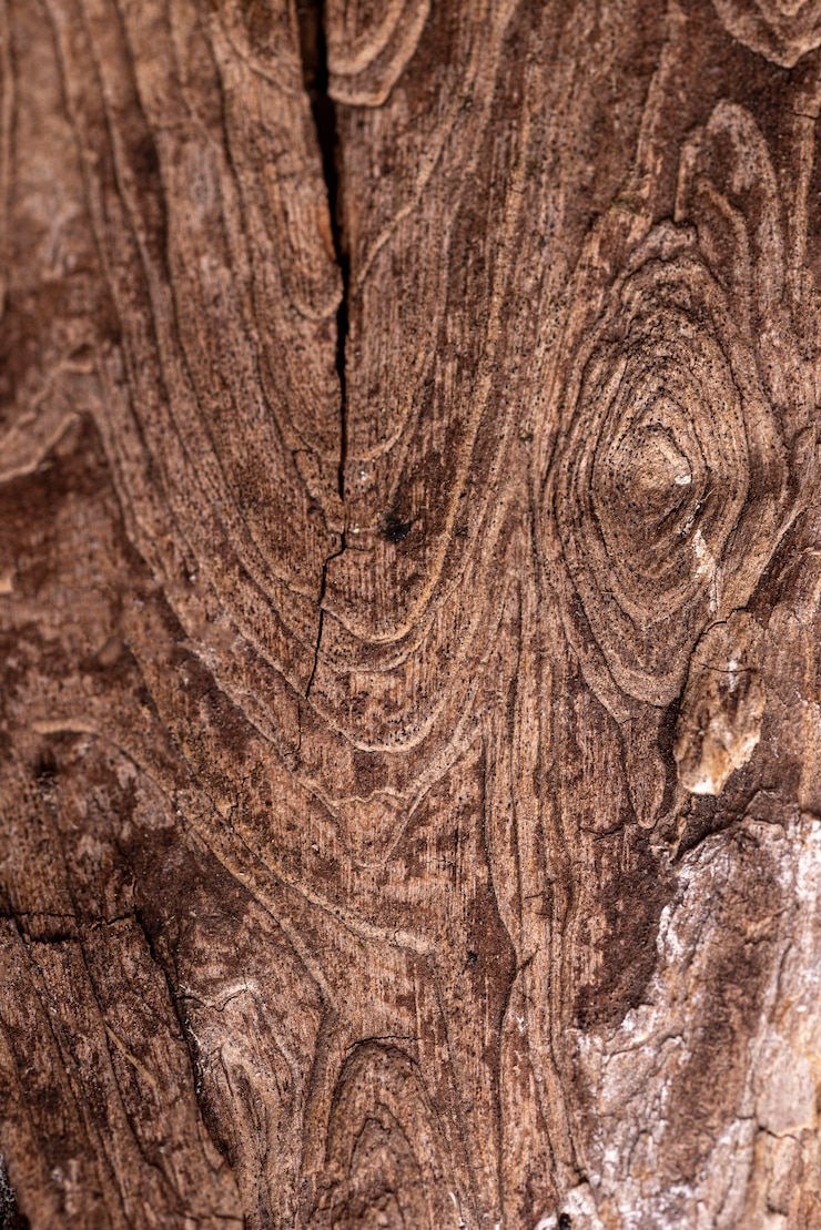 Kostenlose Foto flach gelegene natürliche holzstruktur