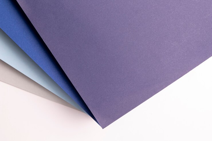 Kostenlose Foto flach legen verschiedene schattierungen von blauen mustern