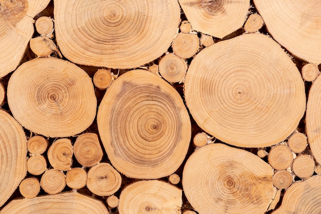 Flache natürliche Holzstruktur