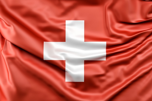 Kostenloses Foto flagge der schweiz