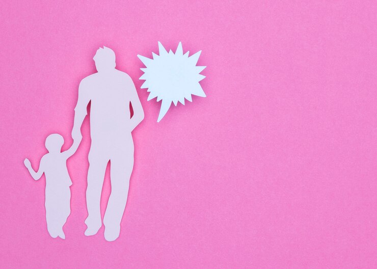 Kostenlose Foto flat lag von schönem haus noch leben familie