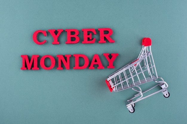 Flat Lay Cyber Monday-Sortiment