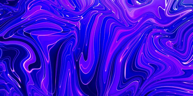 Flüssige lila Kunst, die abstrakten bunten Hintergrund mit Farbspritzer malt und moderne Kunst malt