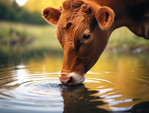 Fotorealistische Ansicht des Trinkwassers für Kühe