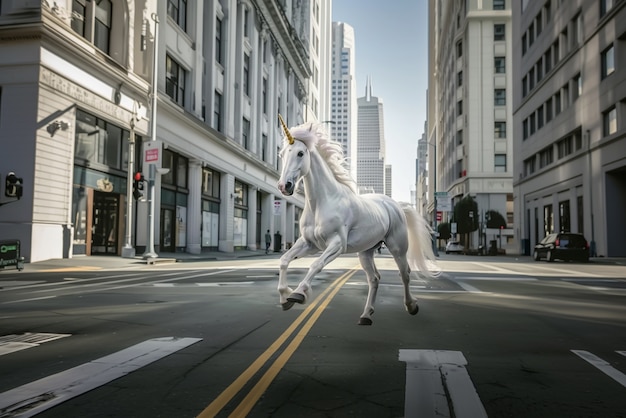 Kostenloses Foto fotorealistische einhorn-kreatur