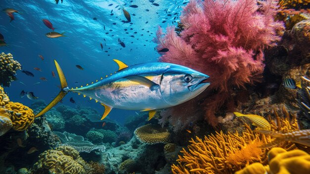Fotorealistische Feier des Tages des wilden Thunfisches