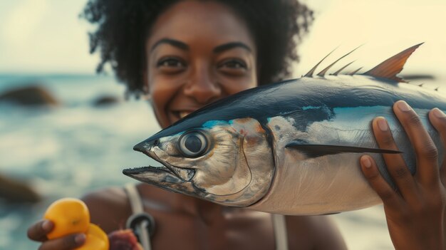 Fotorealistische Feier des Tages des wilden Thunfisches