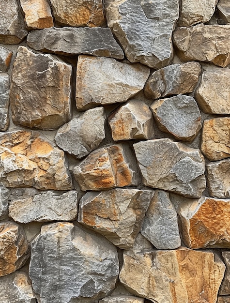 Fotorealistische Oberfläche der Steinmauer