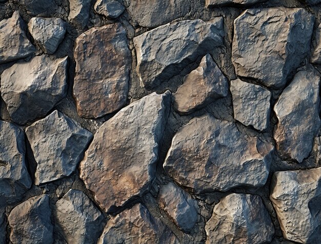 Fotorealistische Oberfläche der Steinmauer