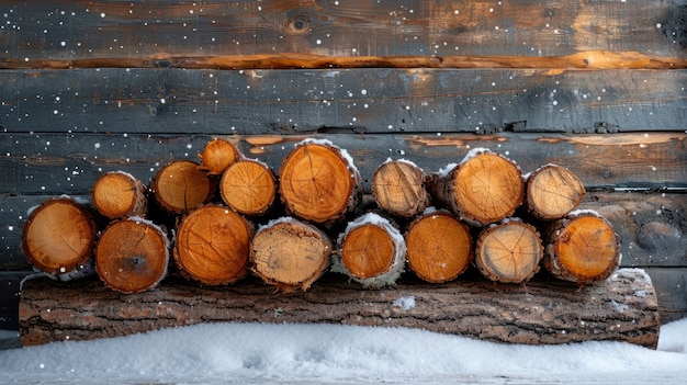 Kostenloses Foto fotorealistische perspektive von holzstämmen in der holzindustrie