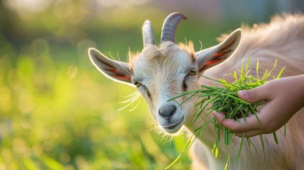 Fotorealistische Ziegenfarm