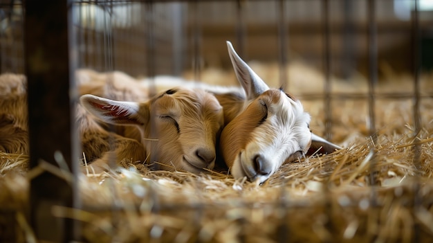 Fotorealistische Ziegenfarm