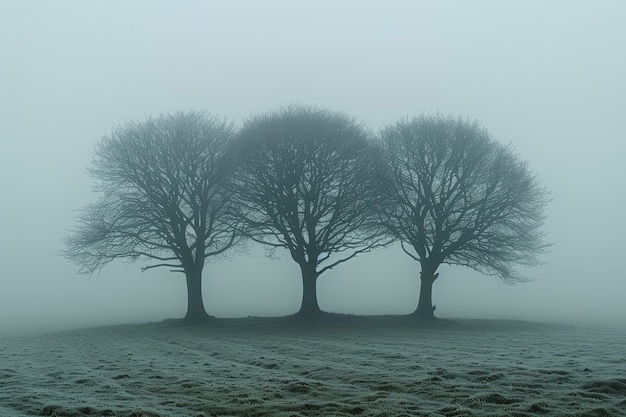 Kostenloses Foto fotorealistischer baum mit zweigen und stamm im freien in der natur