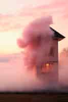 Kostenloses Foto fotorealistischer bunter rauch