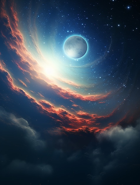 Fotorealistischer Galaxien-Hintergrund