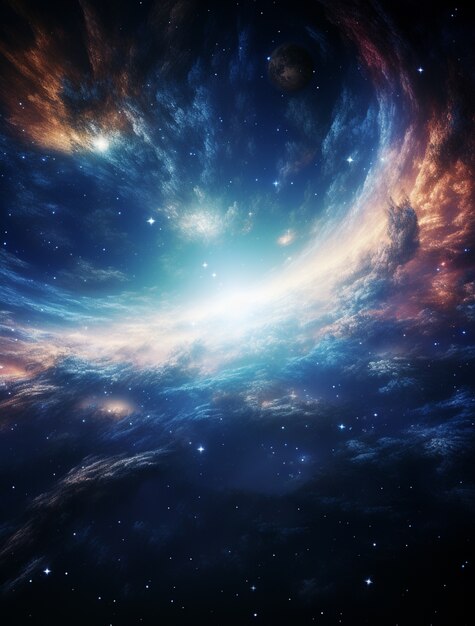 Fotorealistischer Galaxien-Hintergrund