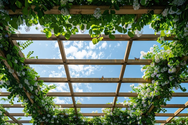 Kostenloses Foto fotorealistischer nachhaltiger garten mit selbst angebauten pflanzen